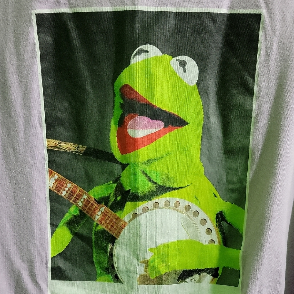 Disney The Muppets Kermit Dreamer Long Sleeve Lavendar Shirt - Picture 4 of 5